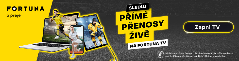 Sleduj přímé přenosy živě na Fortuna TV