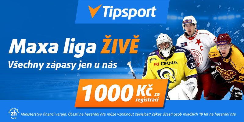 Sleduj hokejovou Maxa ligu u Tipsportu Sleduj hokejovou Maxa ligu u Tipsportu