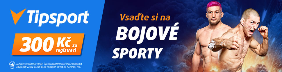 Vsaď si na bojové sporty a sleduj živě přenosy na Tipsportu