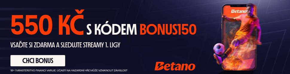 Sleduj streamy fotbalové Chance ligy živě u online sázkové kanceláře Betano