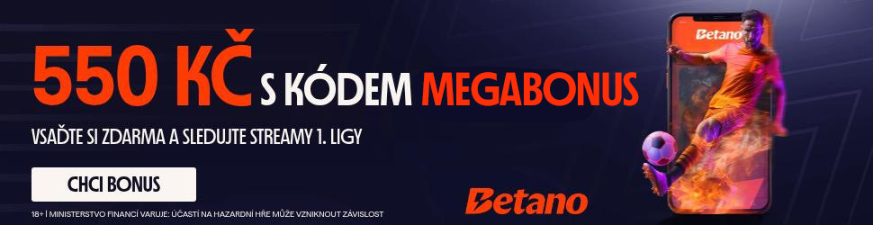 Sleduj streamy fotbalové Chance ligy živě u online sázkové kanceláře Betano