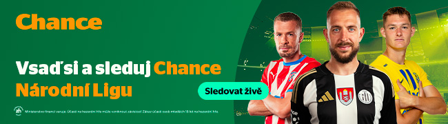 Sleduj fotbalovou Chance národní ligu na Chance TV
