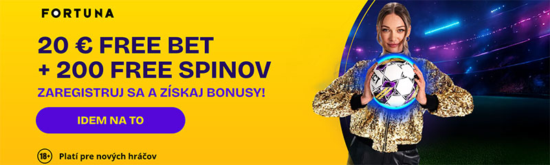 Získaj bonus a stav si vo Fortune